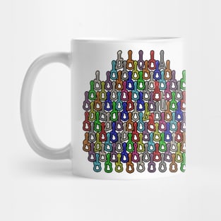 102 Pixel Guitars and Basses and a Keyboard Mug